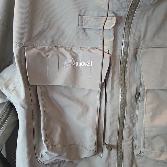 Cloudveil Inspired Angling Apparel Men's Rain Jacket Coat Size L Hooded Gore-Tex - Picture 4 of 16